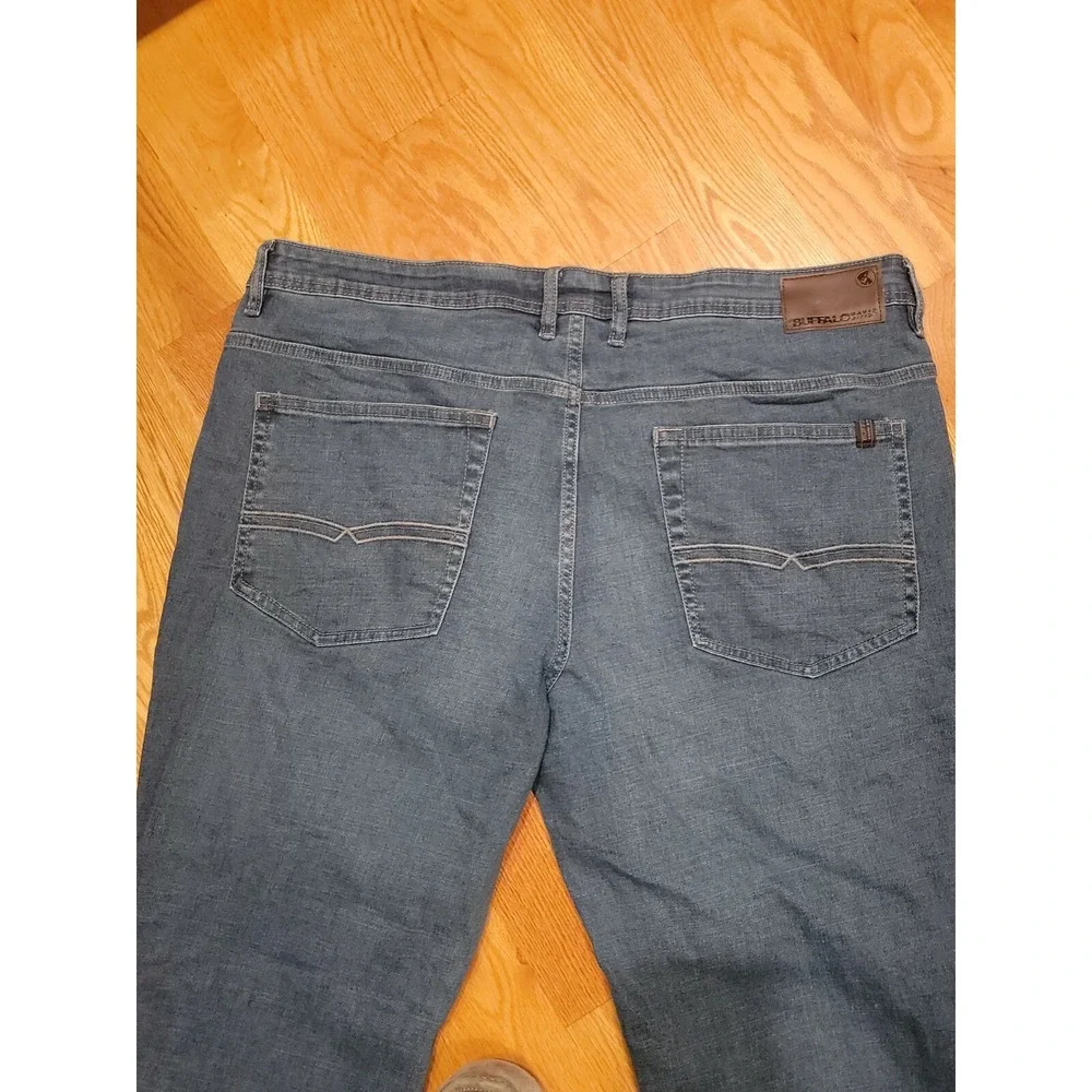 Buffalo David Bitton Jackson-X Mens Straight Stretch Size 40x30 Blue Denim Jeans